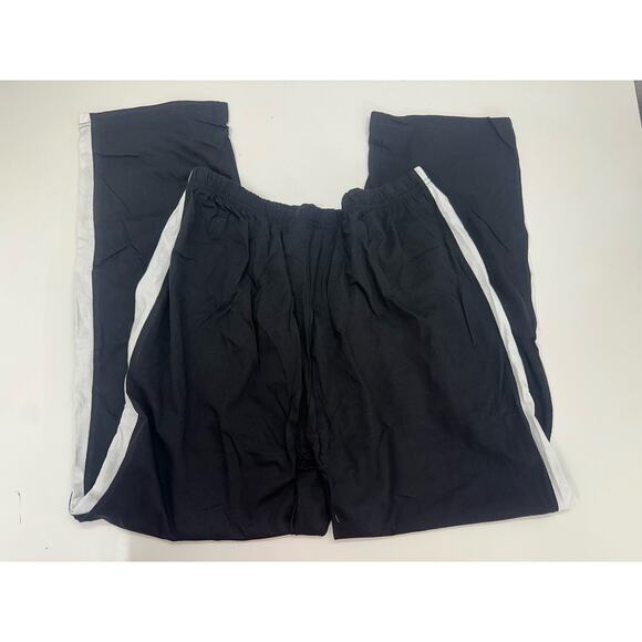 Anthony Richards Womens Sweatpants Petite XL Black White Stripe Elastic Waist - Picture 5 of 10